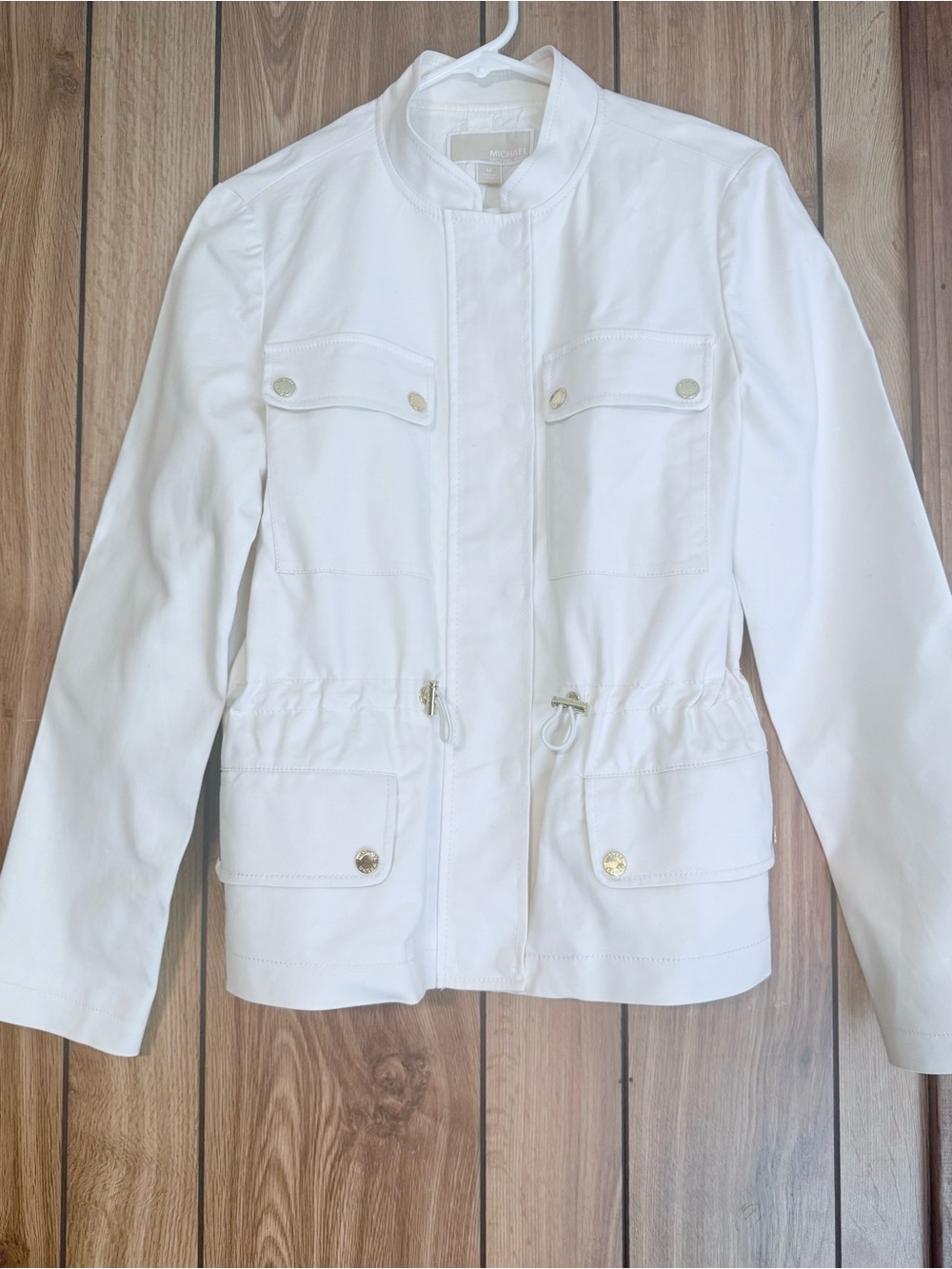 Michael Kors White/cream Women's Utility Jacket Women’s Size M